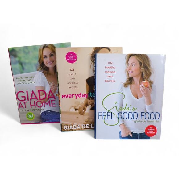 3 CookBook Bundle Giada-Everday Italian, Feel Good Food, Giada at Home - Picture 1 of 9